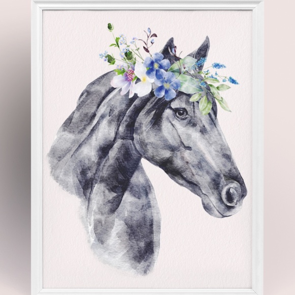 Other - Wall Art Horse Portrait Print Poster Unframed